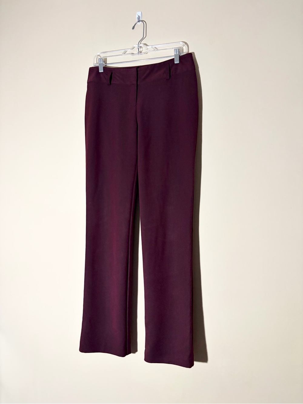 Worthington Size 4 Women’s Curvy Fit Blackberry Colored Business Trousers